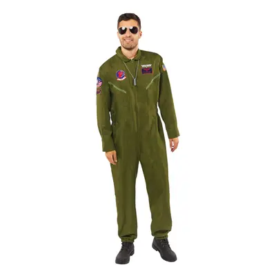 (L) Men's Top Gun jumpsuit costume