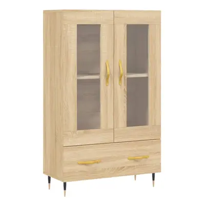 (sonoma oak) vidaXL Highboard Sideboard Cupboard Side Cabinet Sonoma Oak Engineered Wood