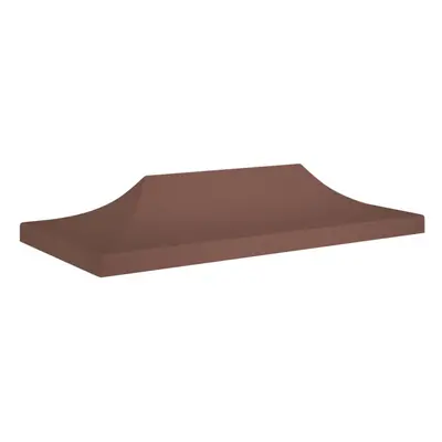 vidaXL Party Tent Roof 6x3 m Brown g/mÂ² Replacement Canopy Gazebo Cover