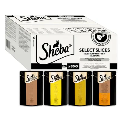 SHEBA Pouch Select Slices CIG Adult Pt Sel (DkTk,Ck,Dk,Pt) (120 x 85g)