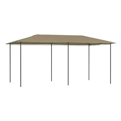 Gazebo 3x6x2.6 m Taupe g/mÂ²