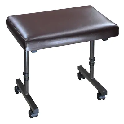 Padded Leg Rest with Wipe-Clean Vinyl Finish - Height Adjustable - With Castors