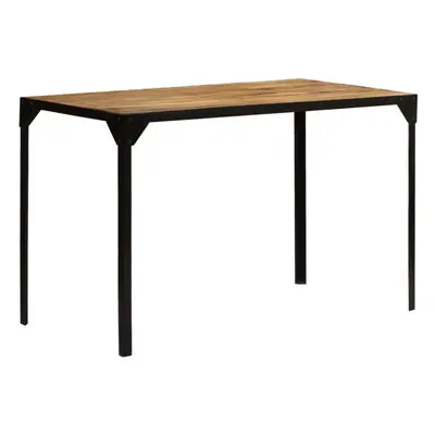 vidaXL Solid Rough Mange Wood and Steel Dining Table 120cm Home Writing Desk