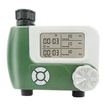 2 Outlets Programmable Hose Faucet Timer DIY Garden Irrigation Control Unit Electronic Digital L