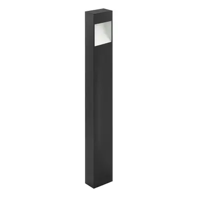 IP44 Outdoor Pedestal Light Anthracite Tall Square Post 10W Built in LED