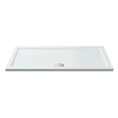 1400mm x 700mm Premium Slimline White Gloss Rectangular Shower Tray