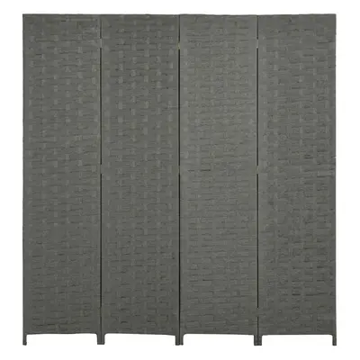 HOMCOM Panel Folding Room Dividers for Wall, Privacy Screen Panels, Grey