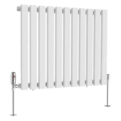 (600 x 760mm Single) NRG Horizontal Vertical Designer D-shape Radiator Single Double Panel Bathr