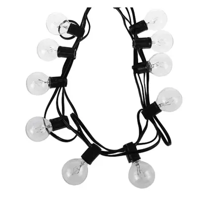 (EU Plug) 25FT Patio String Light Christmas G40 Globe Festoon Bulb Fairy String Light Outdoor Pa