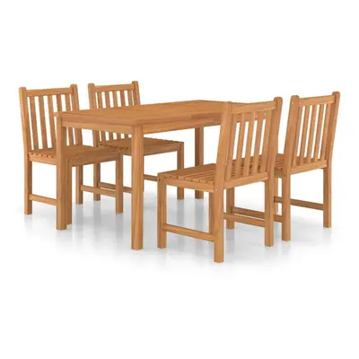 (5) vidaXL Solid Wood Teak Garden Dining Set Patio Table Furniture Multi Models