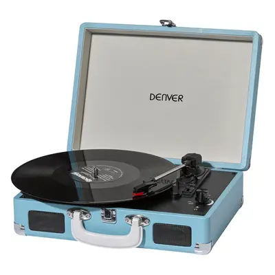 Denver VPL-120BT Bluetooth Vinyl Record Player with USB, record to MP3, AUX IN for phone/tablet,