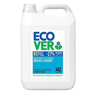 Ecover Non Bio Laundry Detergent 5L Refill, Lavender & Sandalwood, Washes