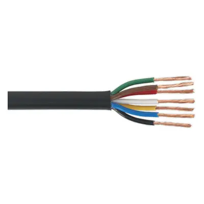 14A Thin Wall Automotive Cable - Metres - Seven Core 24/0.20mm - Black