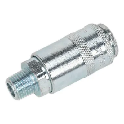 50 PACK 1/4 Inch BSPT Coupling Body - Male Thread - psi Free Airflow Rate