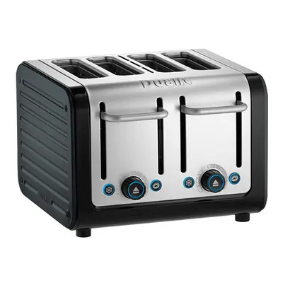 Dualit Architect Slot Black Body With Metallic Charcoal Panel Toaster