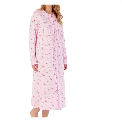 (Pink, 20/22) Slenderella ND02108 Women's Ditsy Print Cotton Nightdress