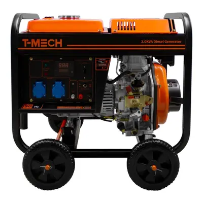 Portable Diesel Generator Open Frame 2kVA 230V Digital Display Single Phase 6HP