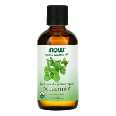 NOW Foods, Organic Essential Oils, Peppermint, fl oz (118 ml)