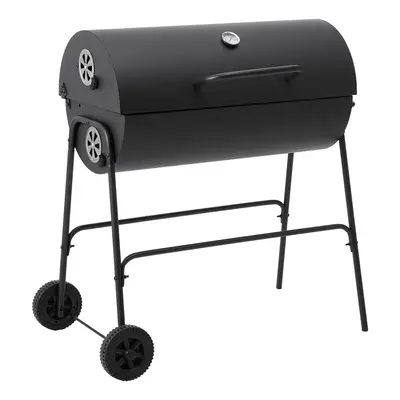 Outdoor Garden Charcoal Grill with Wheels