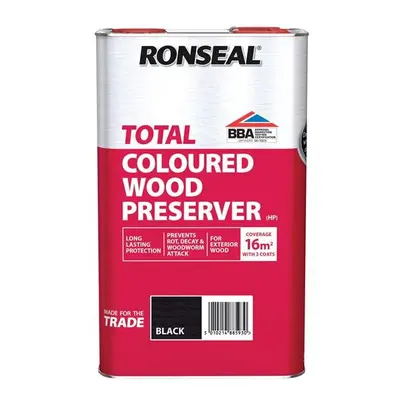 Ronseal Trade Total Wood Preserver Black litre