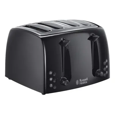 (Black, Toaster) 4-slice toaster oven (extra wide oven slots, levels of browning, cancel and reh