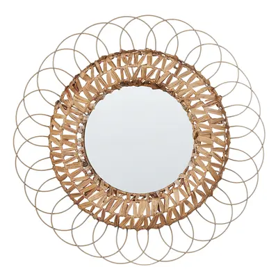 Wall Mirror PAMOL Wicker Natural