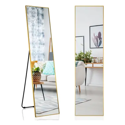 Full Length Mirror Rectangular Dressing Mirror Standing Wall-mounted