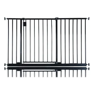 (Black, 121.8cm - 127.8cm) Safetots Extra Wide Hallway Baby Gate