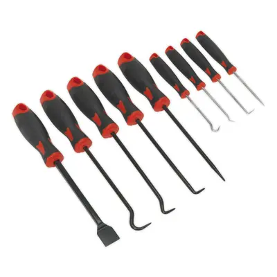 9 Piece Scraper & Hook Tool Set - 165mm Short & 260mm Long Picks - Comfort Grip