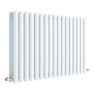 Horizontal Double Panel Radiator - 600mm x 992mm - BTU - Gloss White- Balterley