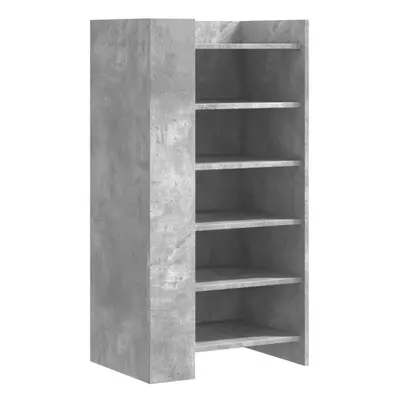 vidaXL Shoe Cabinet Shoe Storage Cupboard Rack Concrete Grey Engineered Wood