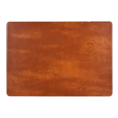 (Brown) Wireless Charging Mouse Pad Qi Standard