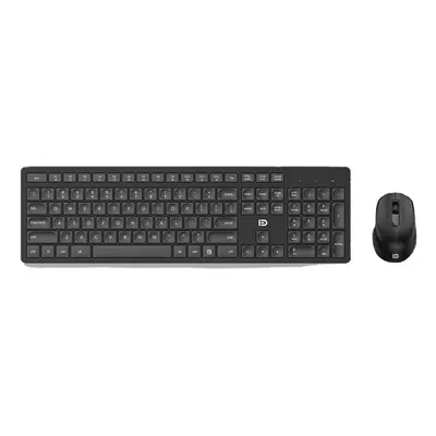 (Black) 2.4G Wireless Keyboard & Mouse Set Keys Business Keyboard 1200DPI Buttons Silent Optical