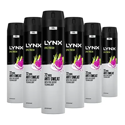 Lynx Epic Fresh 72-hour protection against odour and wetness Anti-perspirant Deodorant aerosol w