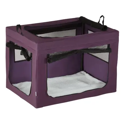 PawHut 90cm Soft Side Pet Carrier w/ Cushion, for Large Dogs - Purple