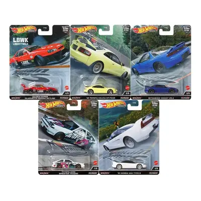 Hot Wheels Premium Car Culture Mountain Drifters Release Complete Set of Diecast Vehicles