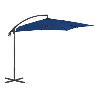 Cantilever Umbrella with Steel Pole 250x250 cm Azure