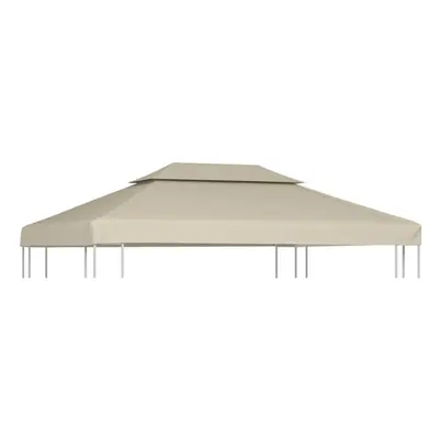 vidaXL Gazebo Cover Replacement Beige 3x4m Waterproof Patio Canopy Tent Top