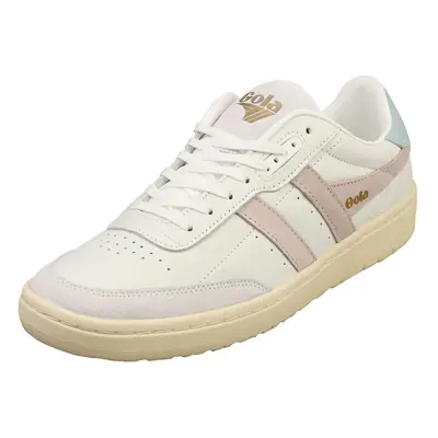 (5) Gola Falcon Womens Fashion Trainers in White Blossom