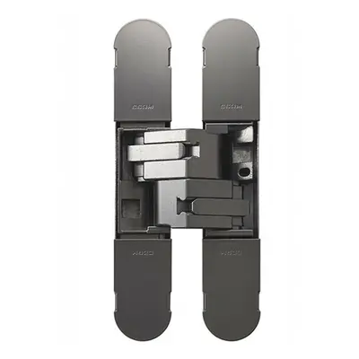 134 x 24mm Concealed Medium Duty Hinge Fits Unrebated Doors Matt Nickel