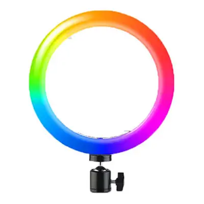 10inch RGB LED Ring Light Dimmable Selfie Ring Lamp Three Kinds of Color Temperature for Compute