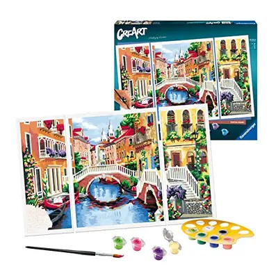 CreArt Venetian Dreams Numbers for Adults and Kids Age Years Up - Painting Arts and Crafts Set -