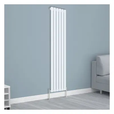 (1800x408mm Single, White) NRG Horizontal Vertical Flat Panel Designer Radiator Central Heating 