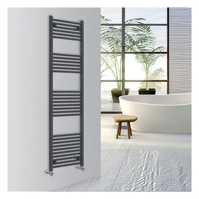 (Anthracite, 1800x500mm) Warmehaus Straight Bathroom Heated Towel Rail Warmer Radiator Central H