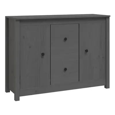 (Grey) vidaXL Solid Wood Pine Sideboard Side Cabinet Home Organiser Multi Colours