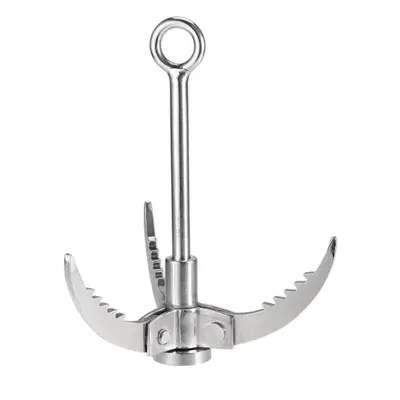 Grappling Hook Folding Foldable Survival Claw Stainless Steel Outdoor Camping Exploring Climbing