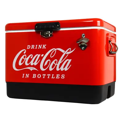 Coca-Cola Ice Chest Cooler Cool Box with Bottle Opener 51L