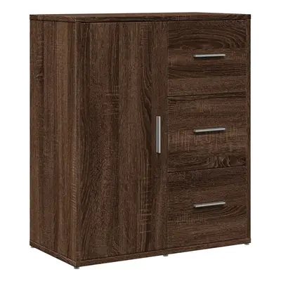 (brown oak) vidaXL Sideboard Cupboard Highboard Side Cabinet Brown Oak Engineered Wood