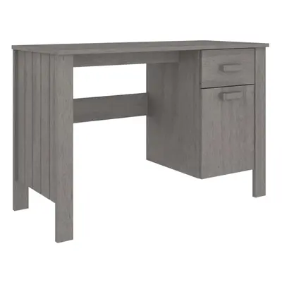 (light grey) vidaXL Desk Solid Wood Pine Home Working Writing Computer Table Multi Colours