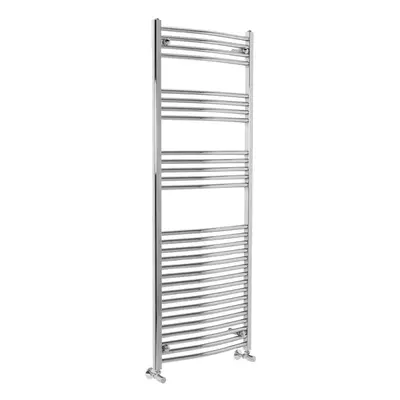 Fjord x 600mm Curved Chrome Heated Towel Rail